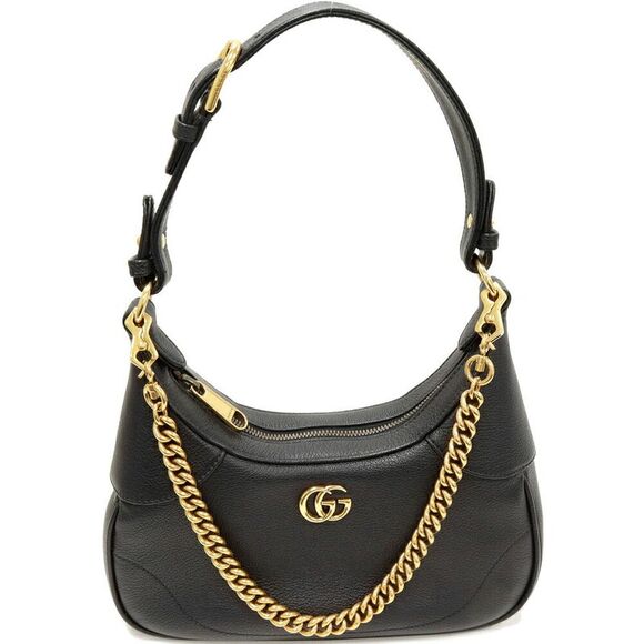 Gucci Chain Shoulder Bag Black 2WAY - Picture 1 of 5